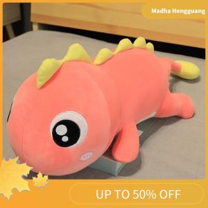 Madha 1 Piece Lovely Soft Anime Animal Dinosaur Stuffed Kawaii Room Decor Doll Pillow Toy For Kids Girl Gifts 60 80CM Long Dinosaur Plush Toys