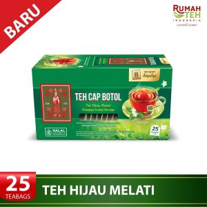 Teh Celup Cap Botol Hijau Aroma Melati Envelope 25s (Tea Bag dengan amplop / Teh Celup)