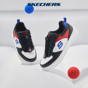 Skechers สเก็ตเชอร์ส รองเท้า เด็กผู้ชาย Court Classic Sport Court 92 Shoes - 405232L-BKWR