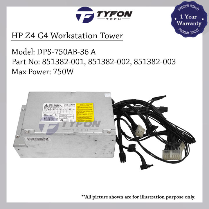 Genuine HP Z4 G4 750W Power Supply 851382-003 851382-001 DPS-750AB-36 A