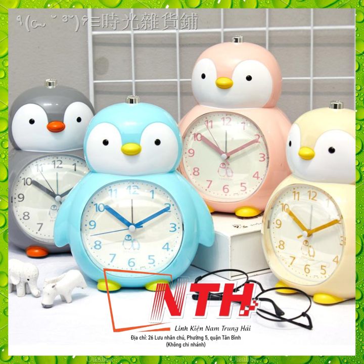 Đồng hồ báo thức chú chim cánh cụt hoạt hình dễ thương ngẫu nhiên ...