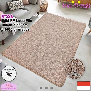 Tren-D-rugs Karpet tebal polos alas lantai ruang tamu tidur minimalis anti slip 100 cm x 150 cm -NMs