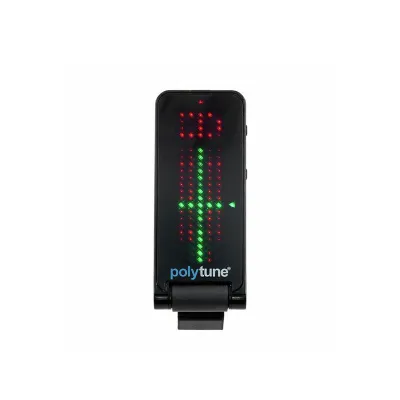 TC Electronic Polytune Clip Clip-On Tuner with Polyphonic Strobe and Chromatic Modes and 108 LED Matrix Display for Ultimate Tuning Performance