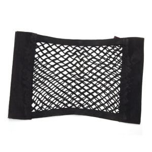 【Daily Deals】 Trunk Bag Car Interior Car Styling Accessories Net Bag Luggage Storage Hook Stretchable Double Layer Nylon Mesh Motorcycle Bike Scooter Cargo
