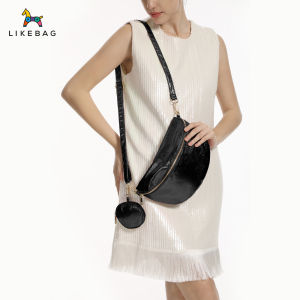 Womens Fanny packs are LIKEBAG Stylish casual crossbody bag breast bag Womens sports travel bag Dinner clutch bag small bag