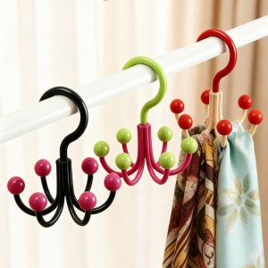 Dopamine 6 Claw Hook Rotating Hook Holder Multifunctional Bag&Clothes&Hat Organizer for Underwear