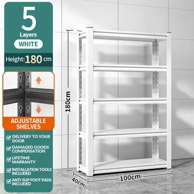 【SG Ready Stock】Heavy Duty Storage Rack Shelf Boltless Storage Rack Boltless Metal Rack Shelf Shelves Boltless Metal Storage Rack Shelf Adjustable Shelves，Boltless Metal Shelf Rack Display Storeroom Warehouse Storage Rack Shelves，Storage Shelf Organiz