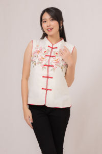 RIMINI - Atasan Perempuan Blouse Choengsam Yukensi Organza S-XL -Guiying Top 85901
