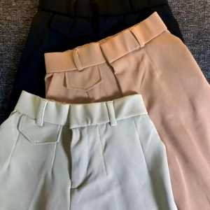 Oro Pants Celana Kulot Highwaist Loose Pants Trousers - Celana Kulot Wanita Anti Kusut Knit Premium