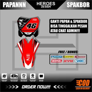 tiker Decal Papan dan Spakbor CRF 150L 450 250 RMZ STANDART Kece Abiesss Heroes Design 24.09