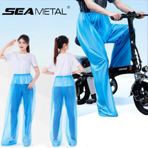 Seamital Áo Mưa Xe Máy dùng một lần rainpants dành cho người lớn khẩn cấp quần chống thấm nước bọc giày