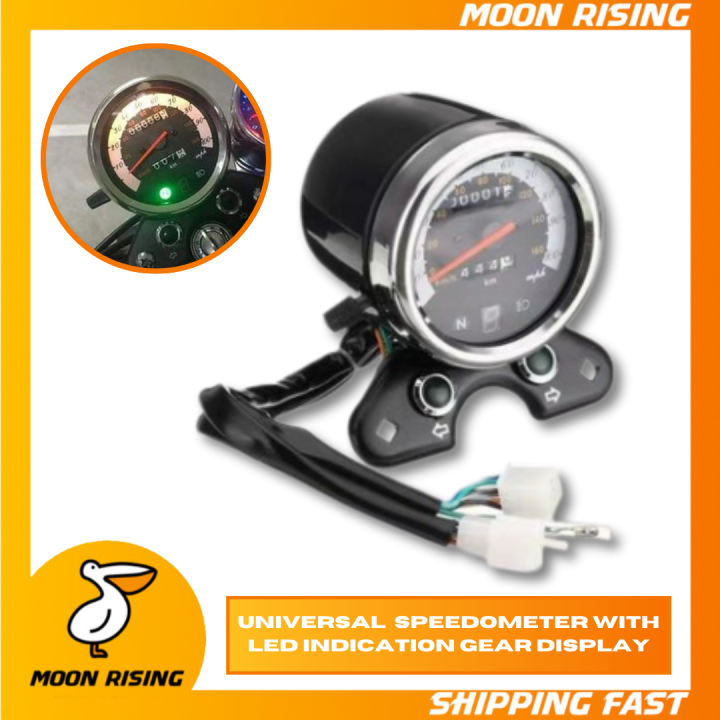 Universal Motorcycle Speedometer Odometer Motorcycle Speedometer With ...
