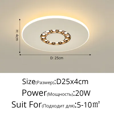 New Ultra-thin Acrylic Ceiling Lights Simple Modern Led Living Room Bedroom Study Childrens Room Aisle Entrance Balcony Light