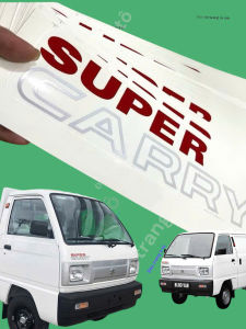 Tem đầu xe chữ SuperCarry dán xe tải Suzuki teem dùng cho xe ô tô decal dán xe ô tô tải nhẹ