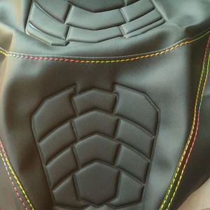 kulit jok nmax custom enmore hitam benang pelangi