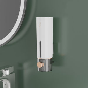 Manual soap & alcohol dispenser  Hand Press Wall Mounted Liquid Soap and alcohol  Anti-Bacterial and Anti-Virus Compartment Container Shampoo Alcohol Gel Dishwashing Liquid Hand Wash Fluid 500ml Manual Dispenser Storage  Manual Dispenser Storage 450ml