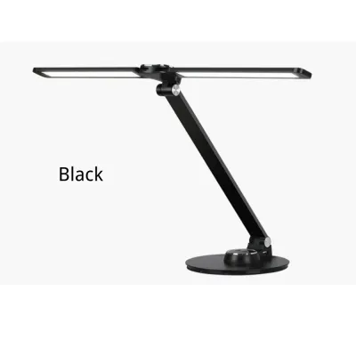 LED Desk Lamps Double Arm Dimmable Foldable Eye-Caring Table Lamp USB Touch Control for Office Home Kid Piano Bedside Bedroom Living Room Study Reading Piano Light Black Aluminium Father Boyfriend Christmas Gift