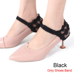 HCVGBN SHOP 1Pair Thời trang Chống trượt Hoa ren Dây giày Giữ gót cao Dây giày Phụ kiện giày