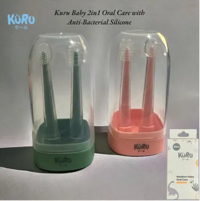 Kuru Baby 2in1 Oral Care | Sikat Pembersih Mulut Gigi Lidah Bayi