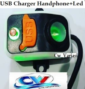 Charger USB Handphone Plus Lampu Led Rev Rider