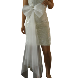 ผ้าโปร่งคลุมไหล่อุปกร์ตบแต่งไหล่งานแต่งงานแบบผ้าคลุมไหล่ผูกโบว์ผ้าโปร่งสำหรับใช้ในโอกาสพิเศษและใช้ในงานเลี้ยง