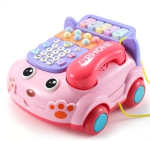 เล่นเด็ก โทรศัพท์จำลอง ลายน้องหมา ของเล่นเด็ก โทรศัพท์จำลอง ลายน้องหมา มีเสียงมีไฟ
