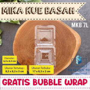 Mika Kue Basah MKB 7 F 63 x 63 cm Mika Kue Bening Termurah Isi 100 pcs