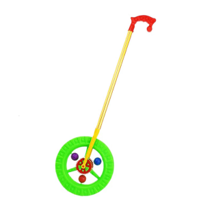 Push Wheel Toy for Kids Educational Portable Push Along Toy for Early Development and Birthday Gift Walking Toy