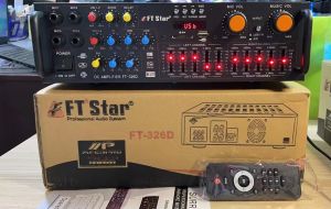 New Recommended Megapro FT STAR 300/400Watts X2 Channel Amplifier With Mixer Equalizer Usb Bluetooth Fm Radio FT-326D/AV-370PLUS