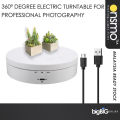 360 Degree Rotating Product Turn Table with LED Light for Product Photoshoot. 