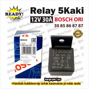 Relay Bosch 5 kaki 12V 30A 87-87  PART 0 986 AH0 250