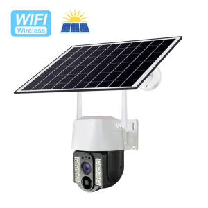 V380 Pro Kamera CCTV Wifi Kamera Surya Luar Ruangan wifi sambung ke hp 1080P Kamera IP Pengawasan Nirkabel dengan Panel Surya cctv sambung hp jarak jauh
