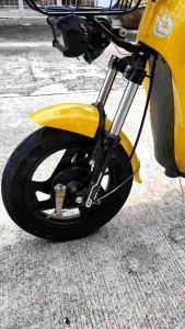 โช๊คหน้ารถจักรยานไฟฟ้าขนาดล้อ 10 นิ้ว รถที่ใช้ยางเบอร์ 14 * 2.50