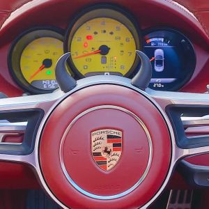 Car Steering Wheel Compass 3D Devil Horns Cute Personality Ornament Interior Stickers