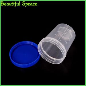 Beautiful 120ml Plastic Specimen Sample Jar Craft Container Urine Pot Cup with Lids