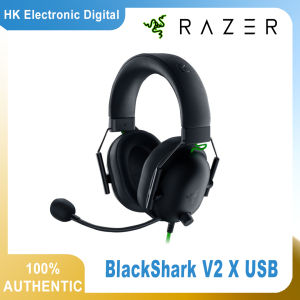 Razer BlackShark V2 X USB Gaming Headset with 7.1 Surround Sound Noise Isolating Microphone Memory Foam Cushion Lightweight Design for PC and Consoles