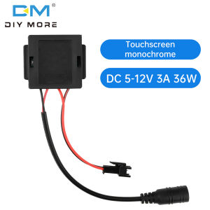 Diymore DC 5-12V 3A 36W Công tắc cảm ứng thông minh đèn LED hai màu hiệu chỉnh nhiệt độ nhỏ gọn Touchpad chuyển đổi