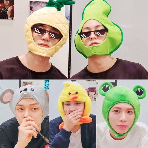 KEYCHAIN AKRILIK TXT ANIMAL HAT SOOBIN YEONJUN BEOMGYU