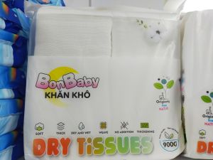 Khăn Khô Cho Bé Khăn Dùng Một Lần Bonbaby Thấm Hút Hiệu Quả An Toàn Cho Mọi Loại Da Túi 300gr 600gr 900gr