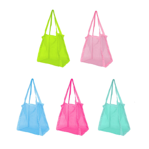 Portable Beach Toy Carrying Bag Waterproof Mesh Bag for Fast Drying Comfortable Bag for Outdoor Activity and Travel Use