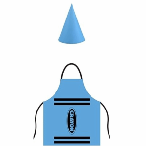 SPARAK Funny Crayon Themed Gnome Set Colorful Fancy Dress Crayon Apron Cleaning Cosplay Dress-up World Book Day Costumes Adults