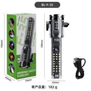 Đèn Pin F35 Led lazer Siêu Sáng Đèn Sinh Tồn - Còi Báo Động - Cắt Dây An Toàn Hàng Cao Cấp