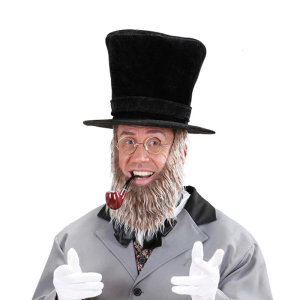 Funny Pirate Hat With Mustache Halloween Costume Prop For Parties Role Play Event Adult Sized Comfort