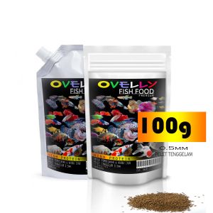 makanan ikan pakan pelet ikan kecil ovelly fish food pelet pakan ikan tinggi protein untuk pertumbuhan dan warna