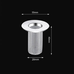 Multifunctional Stainless Steel Floor Drain Filter Mesh Basket 多功能不锈钢地漏过滤网 Anti-Clog Bathroom Kitchen Sink Hair Catcher Floor Drain