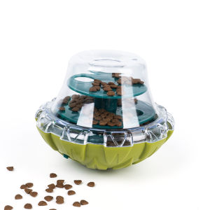 Pet Puzzle Feeder Toy for Dogs & Cats Treat Dispensing Tumbler
