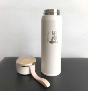Bình giữ nhiệt Tarsla Vacuum Flask U Cup 450ml màu kem cao cấp