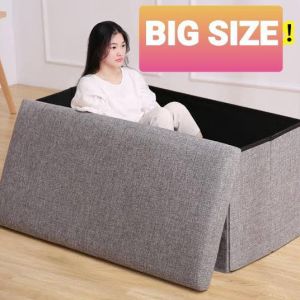 COD Kursi Box Bangku Lipat Storage Box Sofa Tempat Penyimpanan Barang Serbaguna Sofa Kotak Penyimpanan Barang Box Bangku Serbaguna Bisa Diduduki