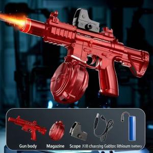 Electric water gun Uzi electric water gun water gun with continuous firing and lighting effects