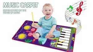 80x50cm Toddler Musical Piano Mat with Instruments Sounds Toys For Children Educational Toys Floor Keyboard Drum Toys Dance Mat2026